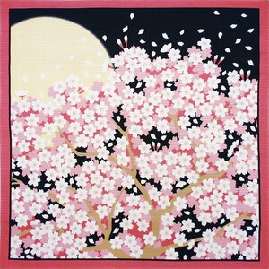 yamako- flower scenery small furoshiki spring 88079