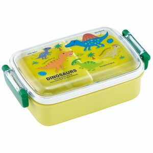 スケーター(Skater) 子供用 お弁当箱 1段 450ml ふわっと盛れるドーム型 ディノサウルス ピクチャーブック NEW 抗菌加工 子供