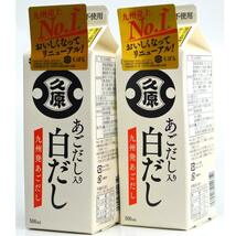 【2本セット】久原 くばら あごだし入り白だし500ml ×2本_画像1