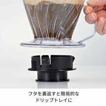 HARIO(ハリオ) ペガサス サーバー 600 電子レンジ対応 600ml 2~5杯用 ブラック 日本製 PES-02-B_画像7