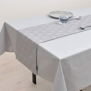  style te call (STYLE Decor) table Runner * table runner (30cm×100cm) cotton 100% reversible type silver 
