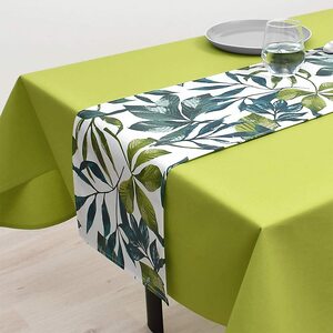  style te call (STYLE Decor) table Runner laminate waterproof Northern Europe table runner 100cm... green botanikaru