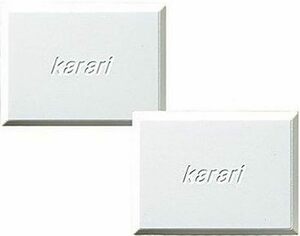 アネスティ(Honesty) Karari 珪藻土 ブロックレクタングル 2pcs ホワイト HO1812 幅6×奥行4.5×高さ0.8cm