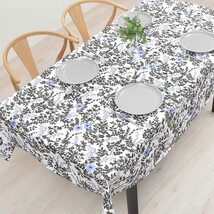 スタイルデコール(STYLE Decor) テーブルクロス 綿100% おしゃれ 長方形 北欧 142×180cm スタンダード 花柄 植物 ブ_画像1