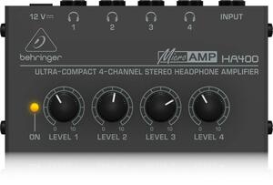 Behringer（ベリンガー） ベリンガー ヘッドフォンアンプ 4チャンネル 独立レベル調整可能 HA400