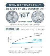 【軽量モデル】サーモス 真空断熱タンブラー 420ml メタリックブラック JDW-420C MBK_画像6