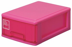  sun ko- plastic small articles storage silky width 18.2× inside 26.5× height 9.9cm pink 