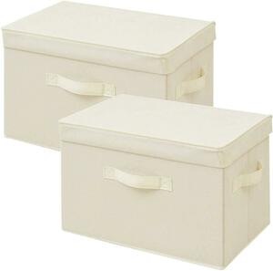 [ mountain .] cover attaching storage box width 38× depth 25× height 25cm handle attaching color box correspondence final product ivory 2 piece collection YTCF-2PF
