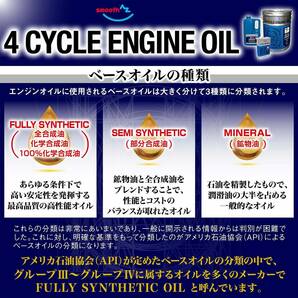 AZ(エーゼット) バイク用 4サイクル エンジンオイル 1L 【10W-40/MA2規格/100%化学合成油】 MEB-012 ベーシック 2の画像3