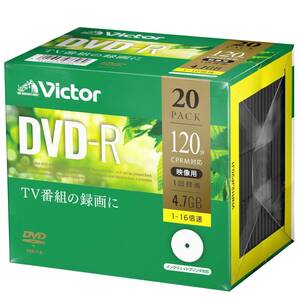 ビクター(Victor) 1回録画用 DVD-R VHR12JP20J1 ?(片面1層/1-16倍速/20枚)