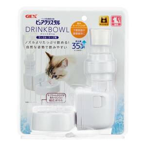 GEX pure crystal drink bowl Circle * cage . installation ...... plate form . water cartridge 1 piece attaching cat for 