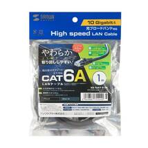 サンワサプライ LANケーブル CAT6A より線 10Gbps/500MHz ギガビット イーサネットケーブル ツメ折れ防止 RJ45コネクタ_画像6