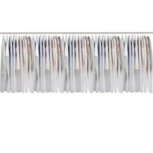 アストロ 衣類カバー ホワイト ロングサイズ 50枚組 両面不織布 洋服カバー カット可能 業務用にも 605-38