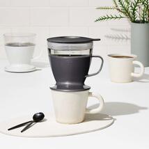 OXO コーヒー ドリッパー 湯量?自動でドリップスピード調整 オートドリップ コーヒーメーカー 1~2杯 360ml チャコールグレー_画像3