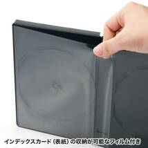サンワサプライ DVDトールケース(10枚収納・ブラック) DVD-TW10-01BKN_画像5