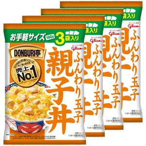 江崎グリコ DONBURI亭 3食パック親子丼 180g×3袋入り×4個
