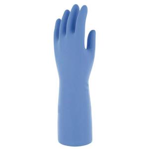マリーゴールド 敏感肌用 グローブ 手袋 M ブルー