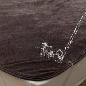  Nice teimofua (mofa) warm waterproof sheet Brown double (140×200cm) bed‐wetting sheet cover rubber attaching ...