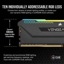 CORSAIR Corsair DDR4-3600MHz デスクトップPC用 メモリ VENGANCE RGB PRO SLシリーズ 32GB_画像3