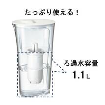 東レ レビーノ 浄水ポット (高速ろ過) 1.1L [冷蔵庫 ドアポケットにも] PT302SV-AZ 浄水器 ポット型 高除去 カートリッジ_画像9