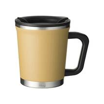 thermo mug(サーモマグ) フタ付きステンレスマグカップ/ダブルマグ 300ml タン 真空二重構造 DM18-30_画像1