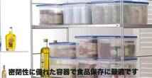 リス 保存容器 クリアブルー 640ml パッセハード 抗菌加工 電子レンジ対応 日本製 WS-2_画像6