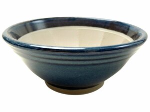 元重製陶所 石見焼 すり鉢 すりばち テーブルを傷つけない シリコン 底 10号 (直径31cm・すべり止め付) 青なまこ もとしげ 日本製