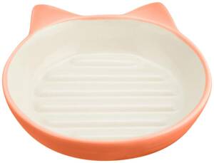 Pet rageous designs( pet reji male design ) cat for tableware Easy Dyna - cat dish orange 