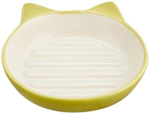 Pet rageous designs( pet reji male design ) cat for tableware Easy Dyna - cat dish lime green 