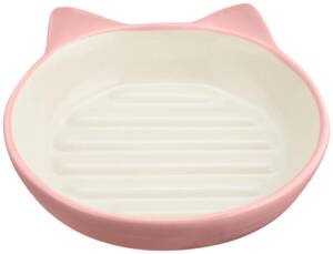 Pet rageous designs( pet reji male design ) cat for tableware Easy Dyna - cat dish pink 