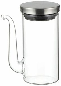 iwaki(イワキ) 耐熱ガラス 調味料入れ 醤油差し 液だれしない クラフトライン 100ml K5022-SV