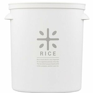 パール金属 日本製 米びつ 5kg ホワイト 計量カップ付 お米 袋のまま ストック RICE HB-3433の画像6