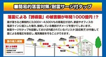 ELPA エルパ 耐雷サージ機能付コード付タップ 3個口 0.5m ブラック WBT-3005SBN(BK)_画像5