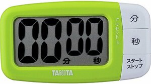 Tanita Kitchen Timer с магнитом большой экран 100 минут зеленый TD-394 Timer Timer Fresh Green