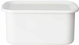 野田琺瑯 ホワイトシリーズ 保存容器 レクタングル深型LL 琺瑯蓋付 日本製 WFH-LL