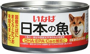 いなば ドッグフード 日本の魚 さば まぐろ・かつお入り 170グラム (x 24) (まとめ買い)