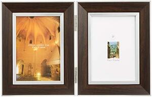 VANJOH photo frame pair frame LW [ L size ×2 sheets ] length dark brown PF-LWT-DB