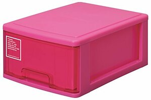  sun ko- plastic small articles storage silky width 25.2× inside 35× height 14.9cm pink 