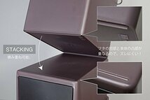 ライクイット (like-it) フタ付きゴミ箱 片手で捨てられる アースピース フロントオープン 浅型 ピンク 約17L 日本製 EPE-05_画像10