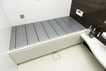 東プレ 折りたたみ 風呂ふた 抗菌 Ag+ メタリックグレー 75×149cm 日本製 L15_画像5