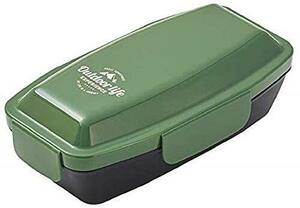 小森樹脂(Komorijushi) 弁当箱 Outdoor life 4点ロックドームランチボックス グリーン 750ml 洗いやすいR形状型