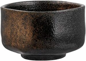 Mino Ware ヴィクトリー 抹茶椀 ギフト 箱入り 抹茶茶碗 黒砂吹き 1615943