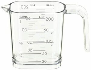 和平フレイズ 調理器具 計量カップ ジー・クック 200ml シルバーグレー 食洗器対応 日本製 GC-262