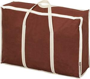 アストロ 羽毛布団 収納袋 シングル用 ブラウン 不織布 持ち手付き 縦型 180-11
