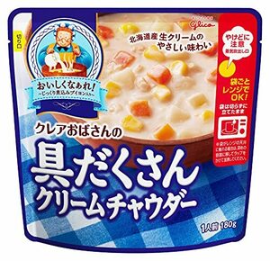 江崎グリコ クレアおばさんの具だくさんクリームチャウダー 180g×5個