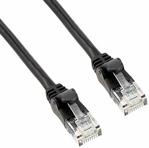  Elecom LAN cable CAT6A 2m nail breaking prevention connector cat6a correspondence soft black LD-GPAYC/BK2