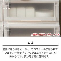 天馬 収納ボックス 衣類用 フィッツユニットケース 押入れ用 カプチーノ 幅39×奥行74×高さ18cm L3918_画像8