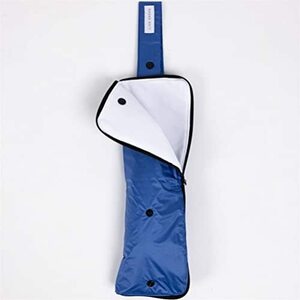 小川(Ogawa) 吸水生地 傘ケース 傘カバー 折りたたみ傘用 ペットボトルカバー ブルー LINEDROPS コンパクト収納 ロング ショー