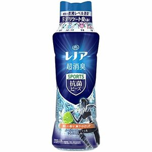 レノア 超消臭+ 抗菌ビーズ スポーツ クールリフレッシュ&シトラス 本体 490mL