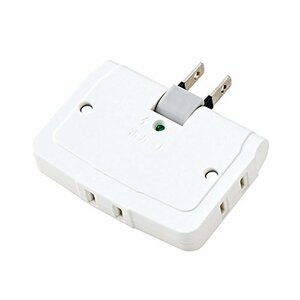  Elecom power supply tap corner tap swing plug . guard 3 mouth white T-KTR04WH